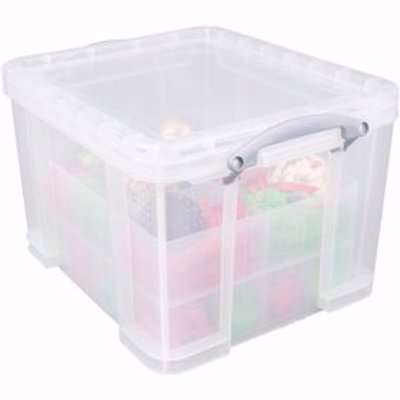Really Useful Bauble Storage Box Clear
