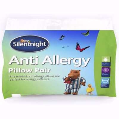 Silentnight Anti-Allergy Pillow, Pack Of 2 White