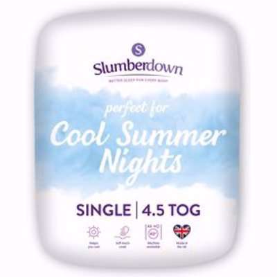 Slumberdown 4.5 Tog Summer Cool Single Duvet