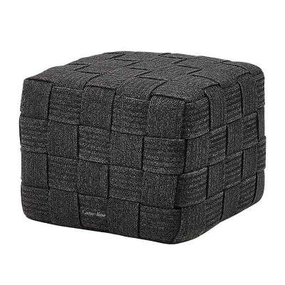 Cane-line Cube Footstool, Dark Grey