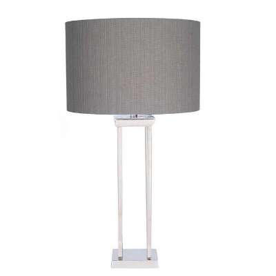 Four Post Table Lamp, Nickel