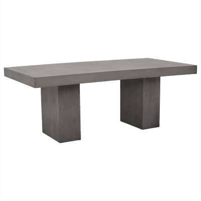Geradis Solid Dining Table, Concrete