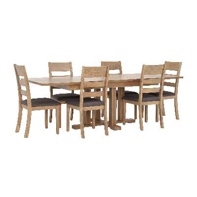 Ibex Extending Table and 6 Ibex Chairs