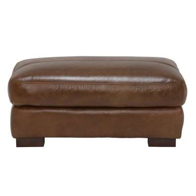 Lorenza Leather Footstool, Fibre Seats