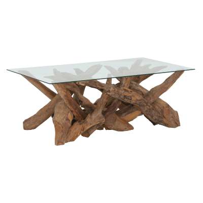 Whinfell Reclaimed Teak Root Rectangular Coffee Table