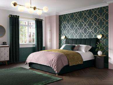 Bella Upholstered Ottoman Bed Frame Double Emerald