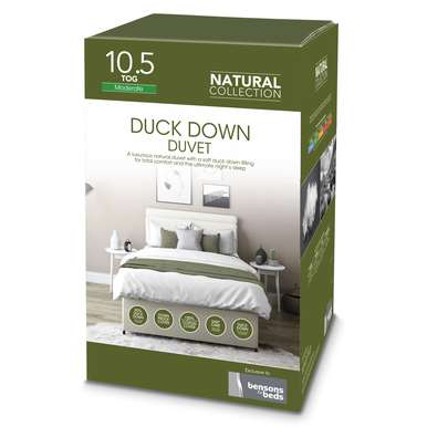 Natural Duck Down Duvet King White