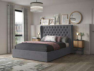 Orianna Upholstered Ottoman Bed Frame Double Pewter