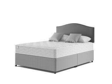 Simply Bensons Zander Memory Divan Bed Set Double Slate Grey