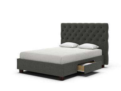 Linio Upholstered Bed Frame Double Gabon Oyster