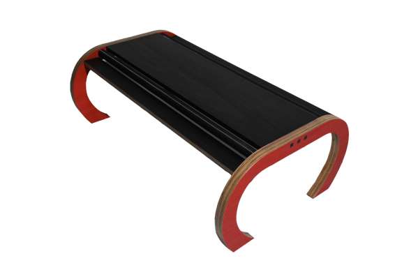 Vacuum Coffee table red and black
