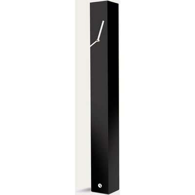 Black Lacquered Finished Totem Table Clock