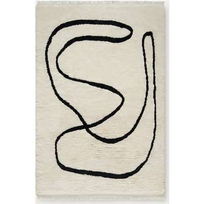 Dusty White Simple Object 18 Rug
