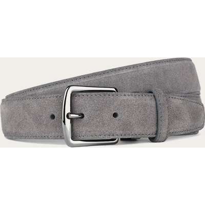 Grey Suede Leather Belt