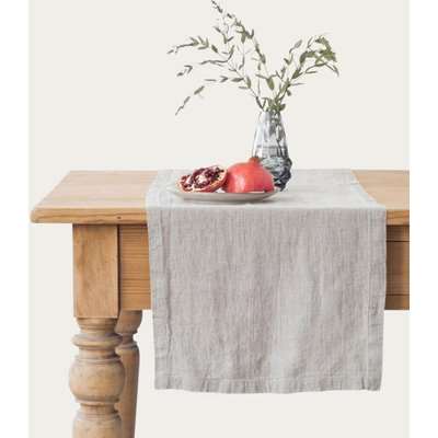 Natural Washed Linen Table Runner