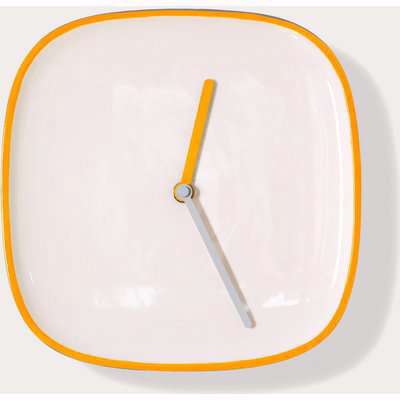 Yellow Plate Wall Clock