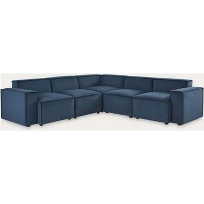 Teal Model 03 Velvet Corner Sofa