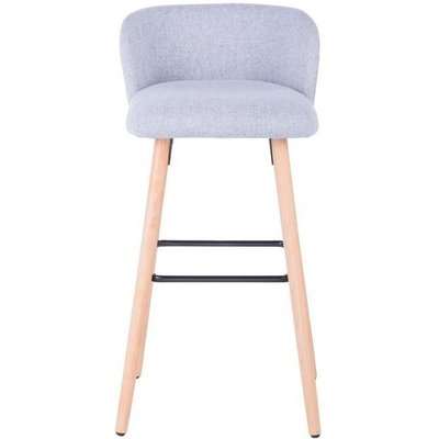 Alphason Claremont Grey Fabric Barstool - ABS2169GRY