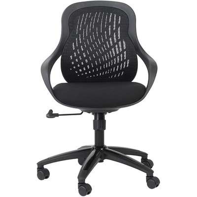 Alphason Croft Black Mesh Fabric Office Chair - AOC1010-M-BLK