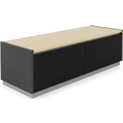 Alphason Horizon Black and Light Oak TV Stand for 55inch - ADHO1200-LO