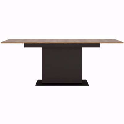 Brolo Extending Dining Table - Walnut and Dark