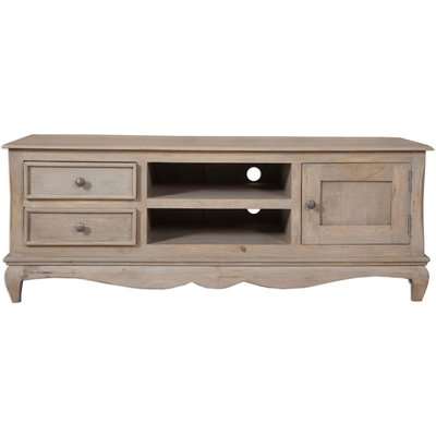 Calais French Style Lime Washed TV Cabinet - Corner