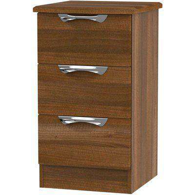 Camden Noche Walnut 2 Drawer Bedside Cabinet with Integrated Wireless Charging