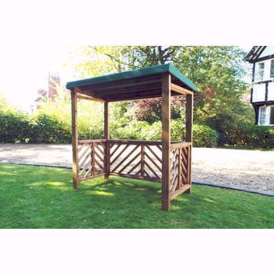 Charles Taylor Dorchester BBQ Garden Shelter with Green Roof Cover