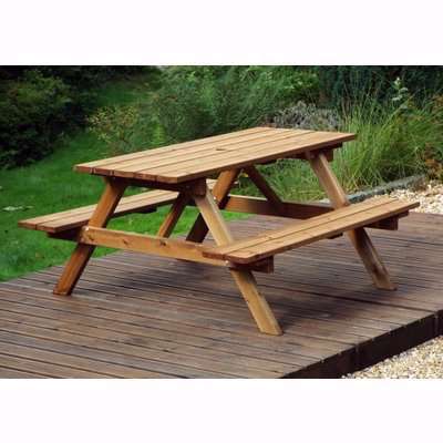 Charles Taylor Gold Series Six Seater Picnic Table