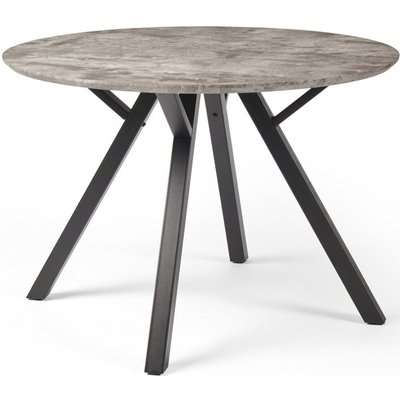Tetro Concrete Effect 110cm Round Dining Table