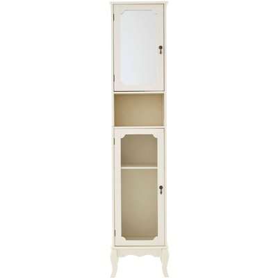 Clearance - Marcella Ivory Tall Bathroom Cabinet - New - FS873