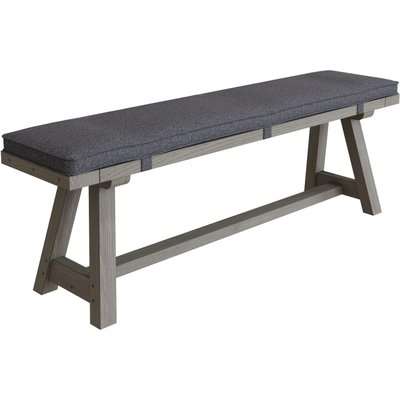 Coniston Grey Oak 160cm Dining Bench with Cushion