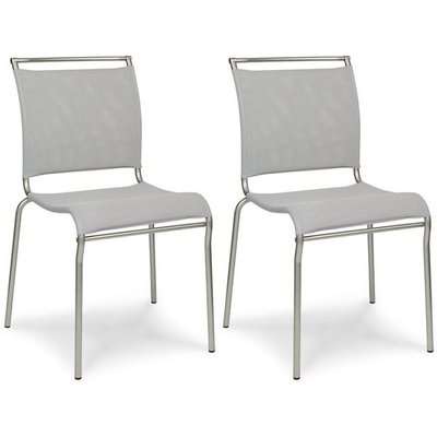 Connubia Air Stackable Metal Dining Chair (Pair)