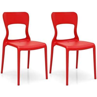 Connubia Helios Plastic Dining Chair (Set of 4)