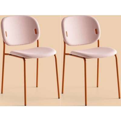 Connubia YO Metal and Fabric Dining Chair (Set of 4) CB1986-SP