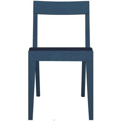Cubo Blue Dining Chair with Blue Upholstered Seat Pad