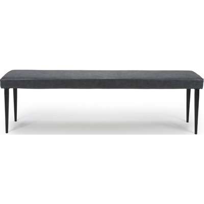 Darcy Wax Grey Faux Leather Dining Bench