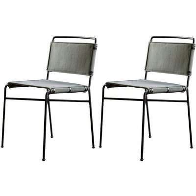Gallery Campaign Grey Dining Chair (Set of 2)