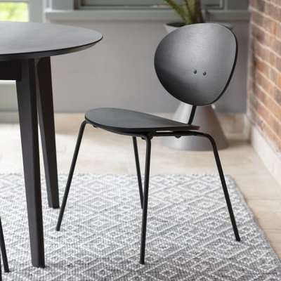 Gallery Sidcup Black Dining Chair (Set of 4)