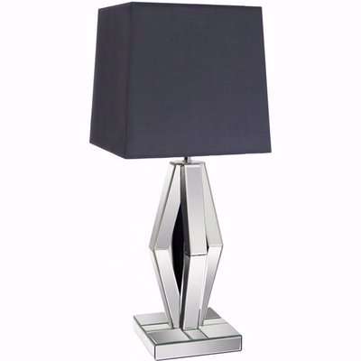 Geox Mirrored Table Lamp with Shade