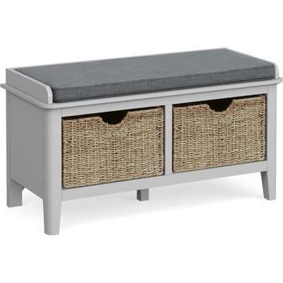 Global Home Stowe Grey Painted Storage Bench