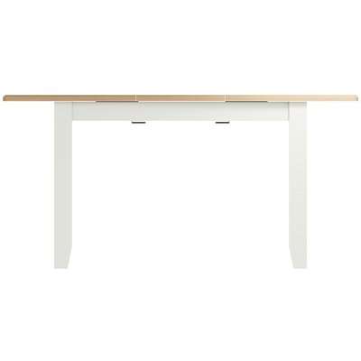 Graceton Oak and White Painted 120cm-160cm Extending Dining Table