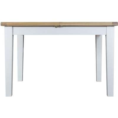Hampstead Oak and White Painted 120cm Butterfly Extending Dining Table