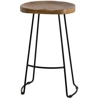 Hill Interiors Franklin Barstool - Wood and Metal