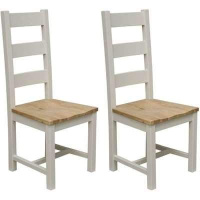 Homestyle GB Painted Deluxe Cross Back Dining Chair (Pair)