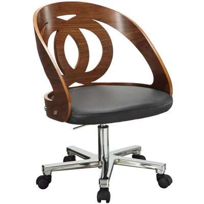 Jual Curve Walnut Office Chair PC606