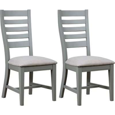 Mark Webster Waterford Grey Painted Dining Chair (Pair)