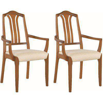 Nathan Classic Teak Carver Dining Chair (Pair)