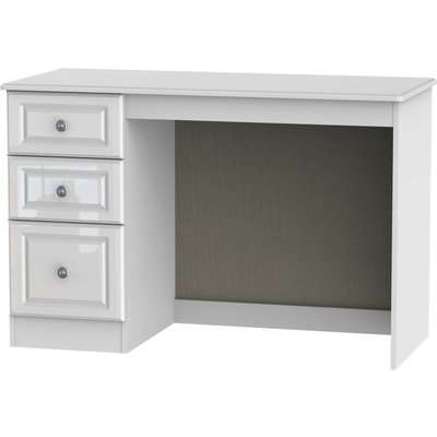 Pembroke Desk - 3 Drawer - High Gloss White