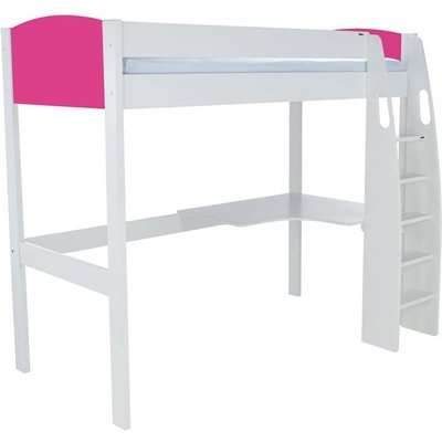 Stompa Pink High Sleeper with Desk